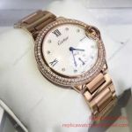 Rose Gold Ballon Bleu de Faux Cartier Quartz Watch For Sale